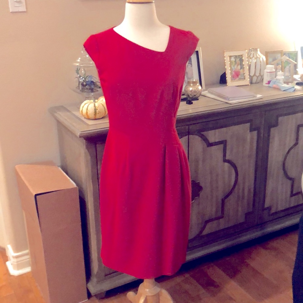 Red lined Antonio Melani Dress